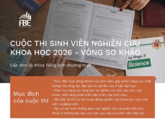Cuộc thi Sinh viên Nghiên cứu Khoa học (SVNCKH) của Trường Đại học Ngoại thương năm 2026