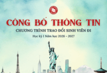 THÔNG BÁO VỀ CHƯƠNG TRÌNH TRAO ĐỔI SINH VIÊN HỌC KỲ I NĂM HỌC 2026 – 2027