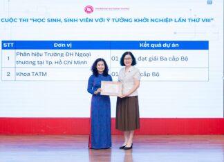 KHOA TIẾNG ANH THƯƠNG MẠI NHẬN GIẤY KHEN THÀNH TÍCH ĐỔI MỚI SÁNG TẠO NĂM 2025